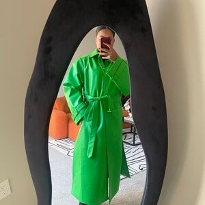 NA-KD Candy Apple Green Rain Coat